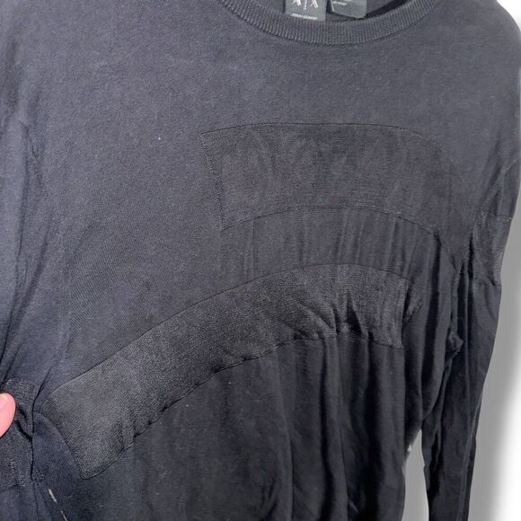 Black Armani Exchange Crewneck Sweater Size XL - Picture 3 of 6